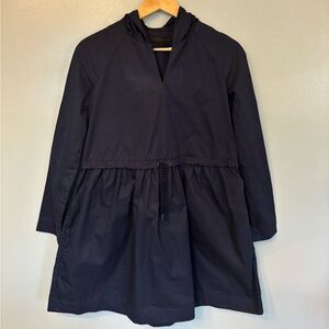 COS Dark Blue Hooded Mini Dress